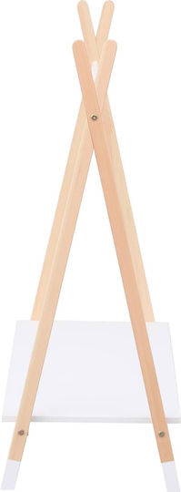 Freebox Kids Wall Hanger Multi Hook Wooden with Shelf