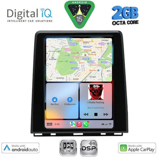 Digital IQ Автомобилна Аудио Система За Renault Clio 2019 (Bluetooth/USB/Wi-Fi/GPS/Apple CarPlay/Android Auto) С Touch Screen 9.7"