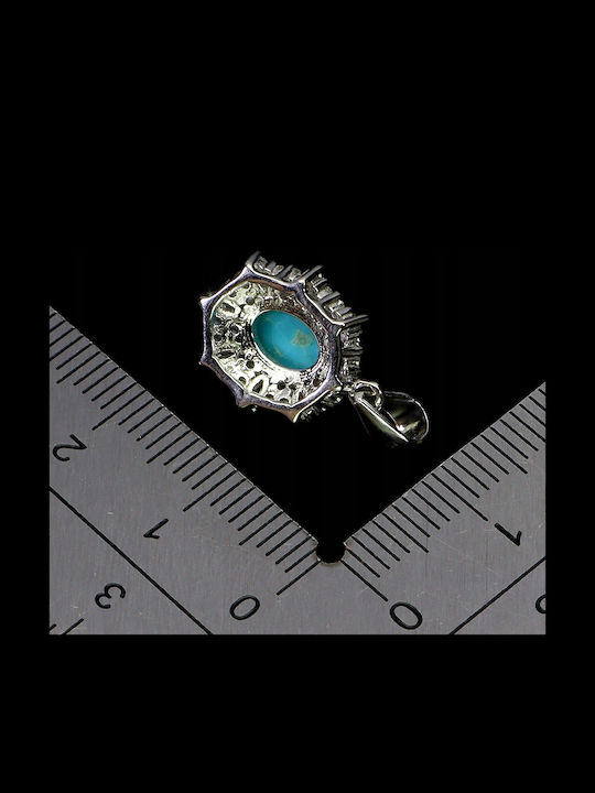 Zarte Elegante Silber Türkis Zirkon Ring 925