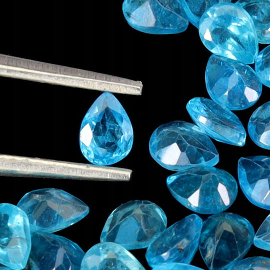 Apatite Paraiba Blue Natural Stones 4.1ct 33 Pieces