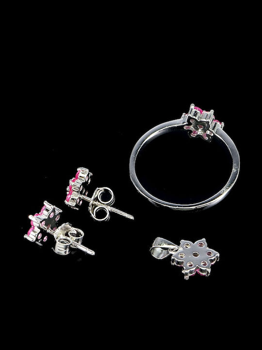 Natural Pink Topaz 925 Silver Set Size 12 Natural Pink Topaz 925 Silver Set Size 12