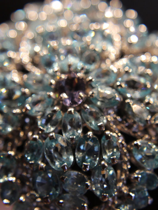 Pendant Brooch 830 Zirconia Tanzanite Certificate
