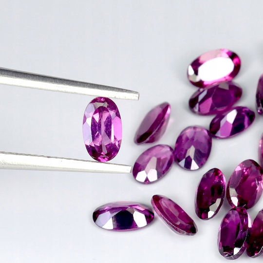 Rhodolith Granat Natürliche Steine 7.05ct 23 Stücke