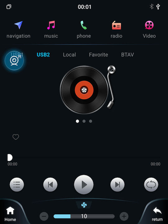 Lenovo Car Audio System for Renault Clio / Captur 2019 (Bluetooth/USB/WiFi/GPS/Apple CarPlay/Android Auto) with 9.7" Touch Screen