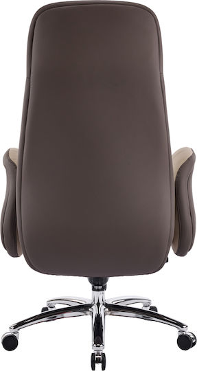HomeMarkt Dramon Executive Office Chair Beige-Brown