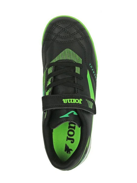 Powerful Jr TF Kids Soccer Cleats With Turf Black