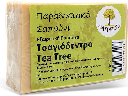 Natprod Tea Tree Μπάρα Σαπουνιού με Ελαιόλαδο 100gr