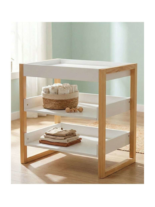 Baby Changing Table White 82x54x80cm
