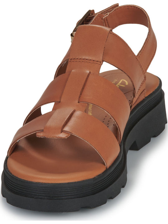 Strap Γυναικεία Σανδάλια Καφέ
