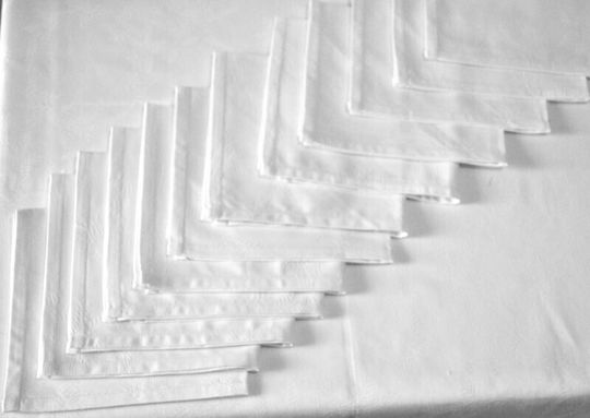 Dining Tablecloth Set 140x220 12 Pieces