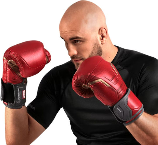 Hayabusa Iron Man Leather Boxing Gloves for Competition Red