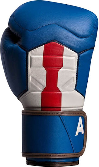Hayabusa Captain America Γάντια Πυγμαχίας Δερμάτινα για Αγώνα Μπλε