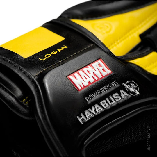 Hayabusa Γάντια Πυγμαχίας Δερμάτινα για Αγώνα Κίτρινα