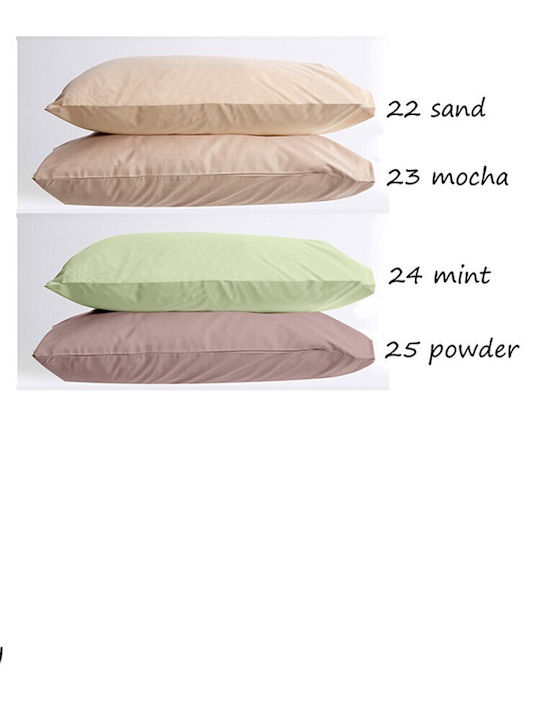 Sunshine Menta Set Față de Pernă cu plic de acoperire Roșu 12 50x70cm.