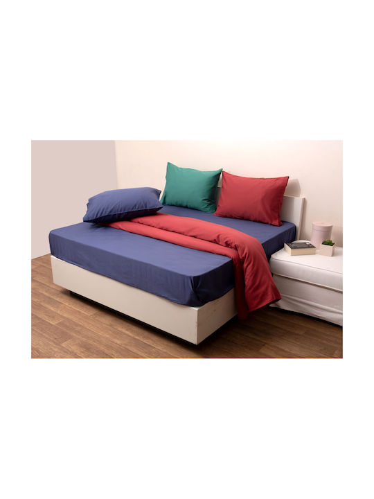 Anna Riska Fashion Σετ Μαξιλαροθήκες Oxford 3 Night Blue 50x70εκ.