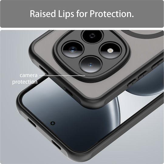 Techsuit Halofrost II Umschlag Rückseite Kunststoff Schwarz Redmi Note 15 Pro 5G