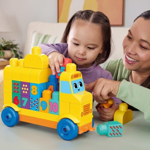 Mega Bloks Εκπαιδευτικά Τουβλάκια Σχολικό με Αριθμούς για 1.5+ Ετών 45τμχ