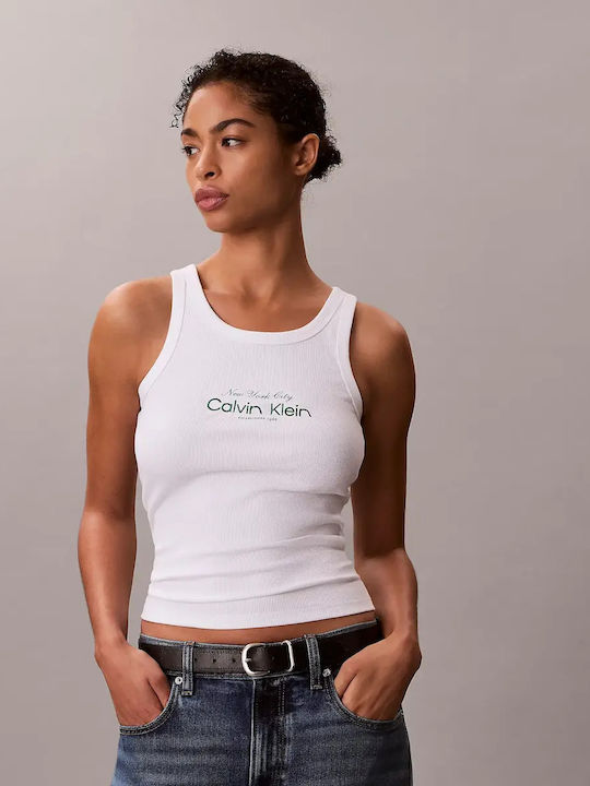 Women's Cotton Sleeveless Top White