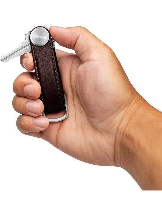 Orbitkey Leather Key Holder Pro Mahogany