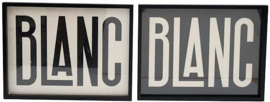 Rahmen Blanc 2 Stücke 40×30