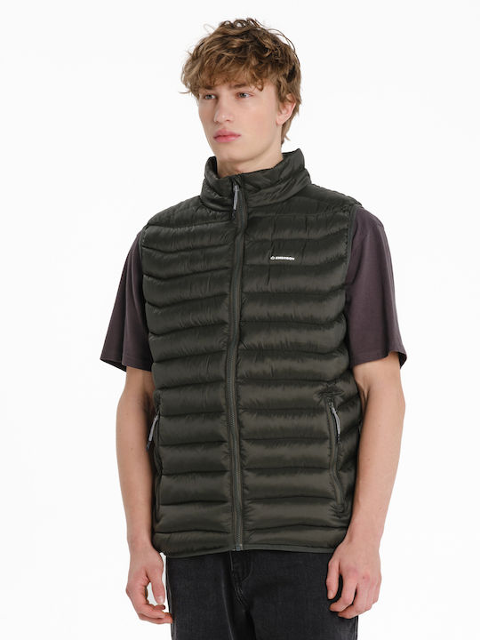 Geacă Fără Mâneci Puffer Waterproof Verde Măsliniu