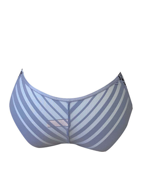 Damen-Slip Nahtlos Blau 8278 Blau L