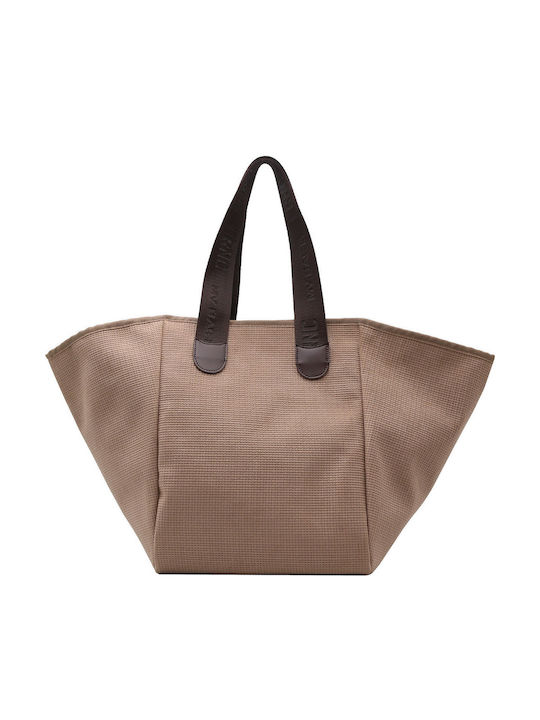 Geantă Dama Shopper Tricotată Bej