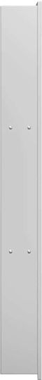 vidaXL Wall Mounted Bathroom Shelf Metallic 30x9.5x90cm Silver