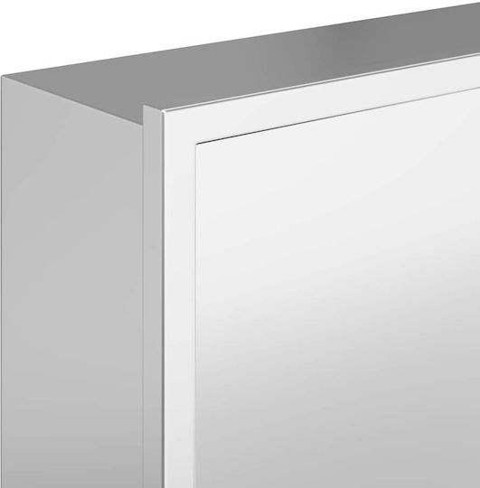 vidaXL Επιτοίχια Ραφιέρα Μπάνιου Μεταλλική 75x9.5x30cm Λευκή