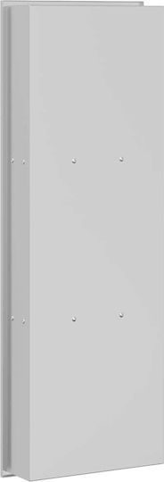 vidaXL Επιτοίχια Ραφιέρα Μπάνιου Μεταλλική 20x9.5x60cm Μαύρη