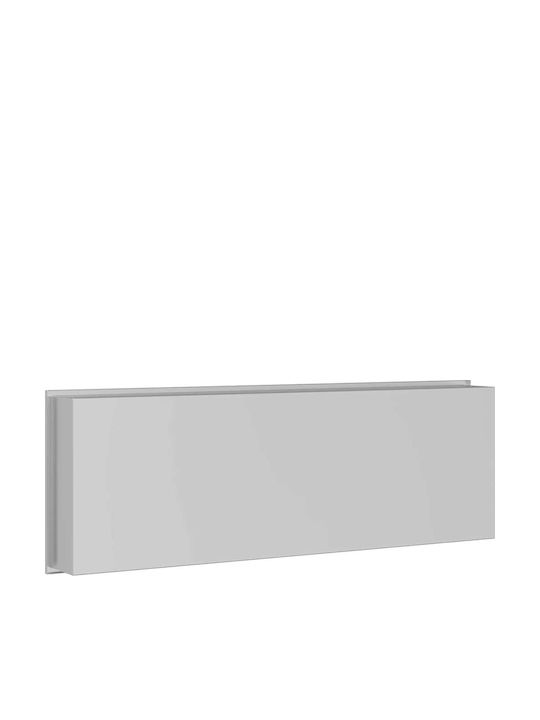 vidaXL Wall Mounted Bathroom Shelf Metallic 30x9.5x20cm Silver