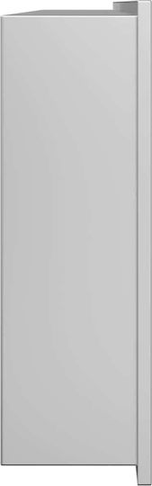 vidaXL Wall Mounted Bathroom Shelf Metallic 30x9.5x20cm Silver