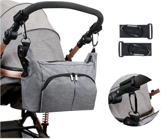 Queen Mother Stroller Organizer Gray
