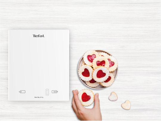 Tefal Ψηφιακή Ζυγαριά Κουζίνας έως 5kg Λευκή