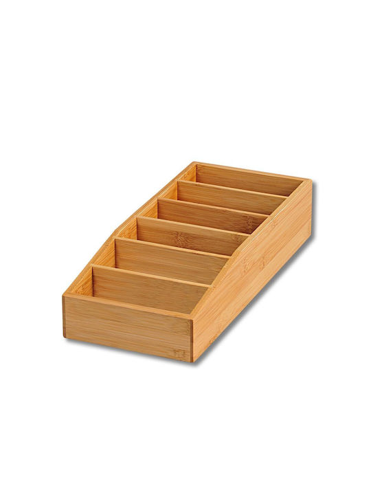 Kesper Bamboo Tabletop Spice Rack Organizer Brown