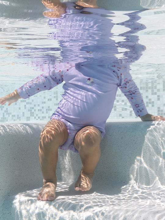 Splash About Kids Swimwear Rashguard With Long Sleeve Lilac