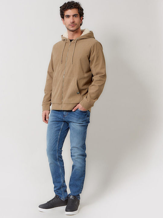 Cardigan with Hood Brown