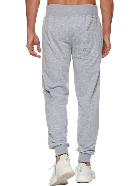 Sweatpants with Elastic Gray Melange
