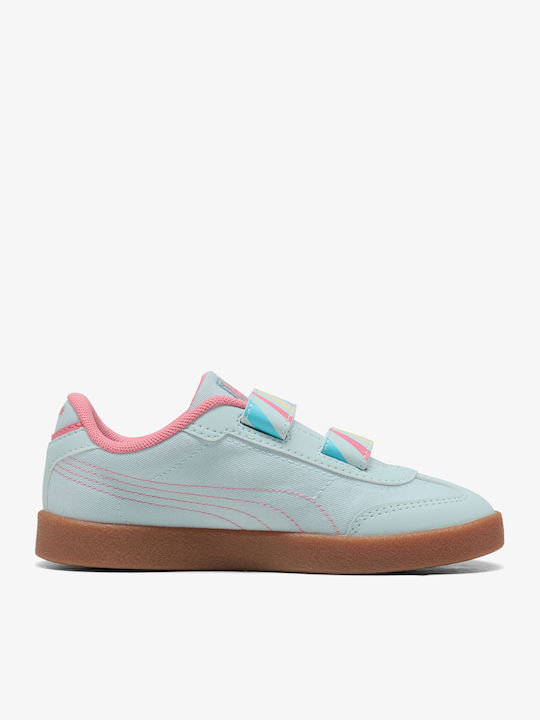 Club Ii Era Kids Sneakers Anatomic with Hoop & Loop Closure Light Blue