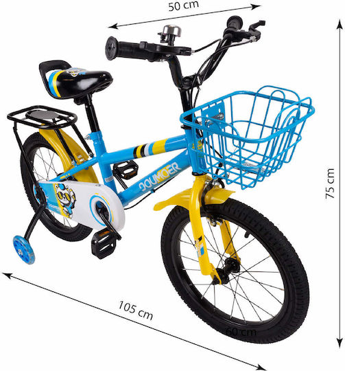 Action One Bicicletă Copii 16" City Săgeata Albastră