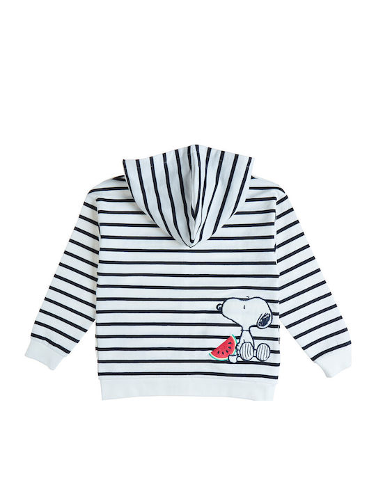Kids Cardigan Sweatshirt with Hood White