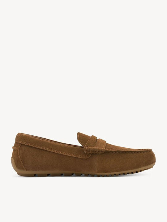 Suede Ανδρικά Loafers σε Καφέ Χρώμα