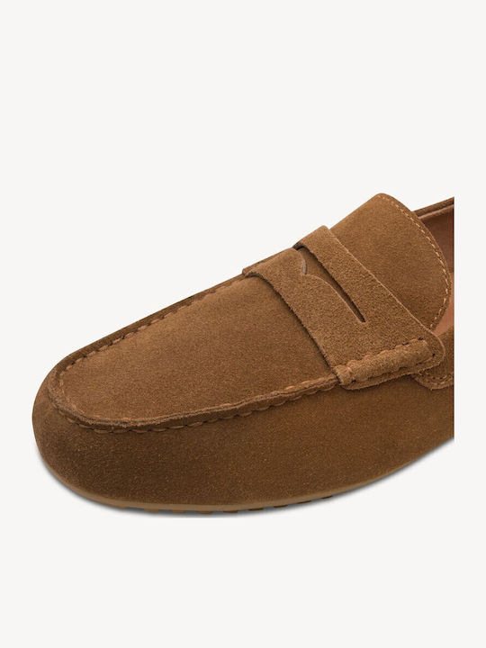 Suede Ανδρικά Loafers σε Καφέ Χρώμα