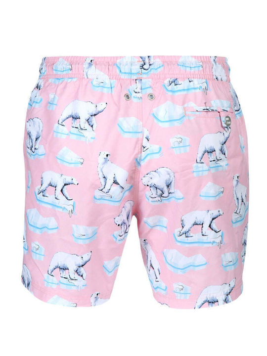 Men's Swimwear Shorts Pink Ice Bear