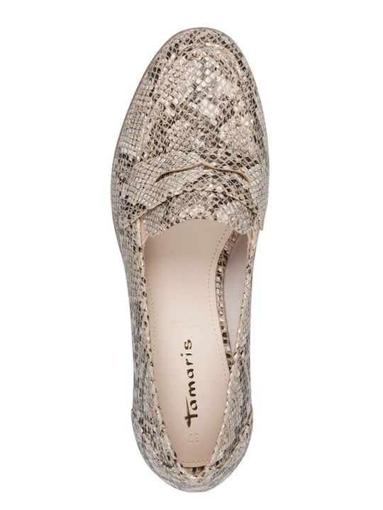 Women's Moccasins in Beige Colour