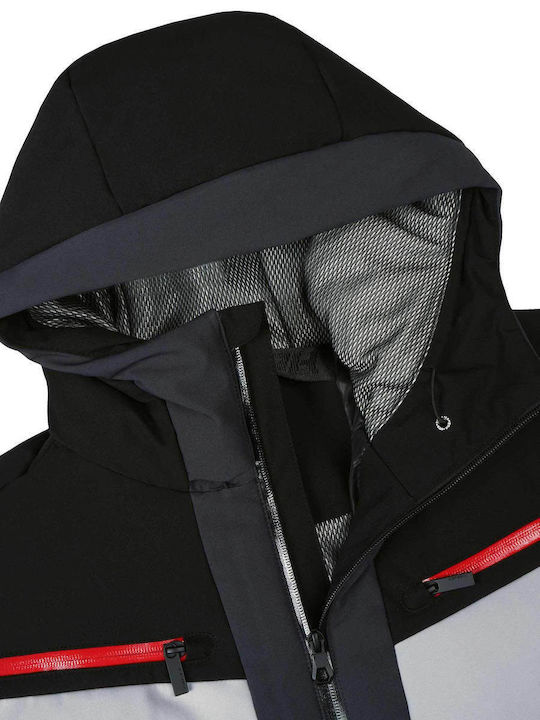 Icepeak 56117839-990 Ανδρικό Μπουφάν για Σκι & Snowboard Μαύρο