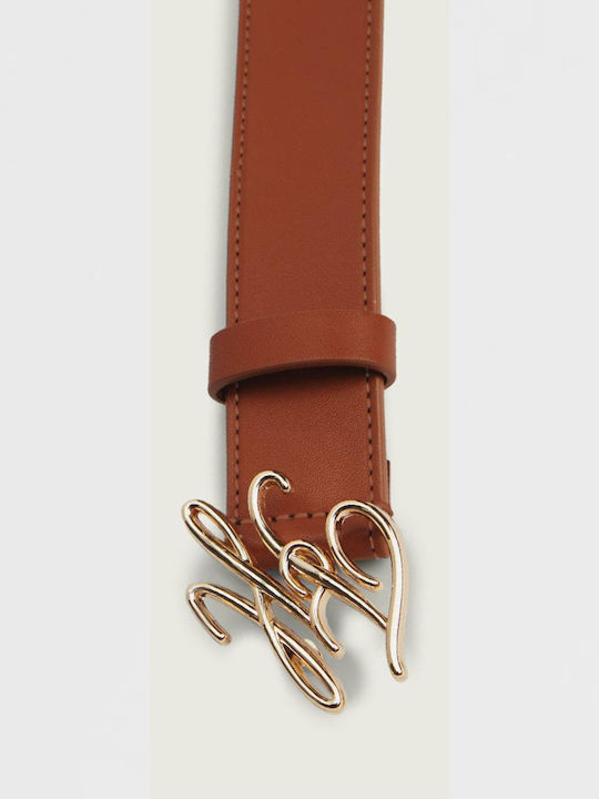 Leather Women's Belt Brown