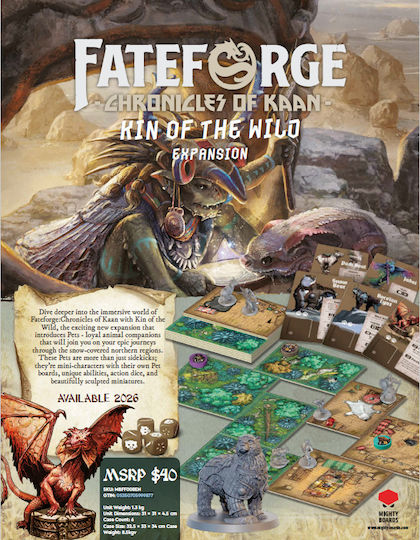 Επέκταση Παιχνιδιού Fateforge Chronicles of Kaan Kin of the Wild για 1-4 Παίκτες 14+ Ετών (EN) Mighty Boards