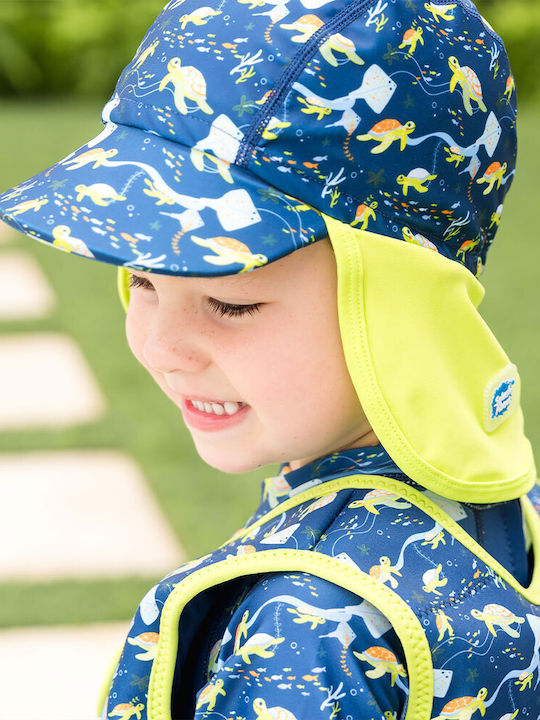 Splash About Kids' Fabric Sunscreen Hat Blue