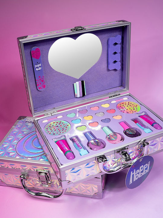 Παιχνιδολαμπάδα Θήκη Ομορφιάς Sparkle Love με 30 Αξεσουάρ για 6+ Ετών HappiHobbi